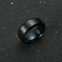 Anillo de titanio negro para hombre 1