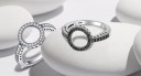 Anillo elegante de plata para mujer 2