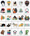 Animal Stickers 100 pcs E299 4