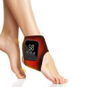 Ankelmassageortos 14 cm × 9 cm Justerbar temperatur 48–58 °C 3 vibrationsnivåer Värmande massageband med LED-display och timer 2