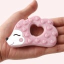 Anneau de dentition pour bébé en forme de hérisson - 5 pièces 13