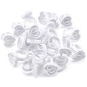 Anneau pour colle et cils en forme de cœur 50 pcs 1