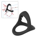 Anneaux de constriction en silicone pour le pénis et les testicules en matériau flexible avec picots de massage soutien à l'érection entretien facile emballage discret 2