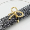 Anneaux de décoration pour serviettes avec nœud 8 pcs 2