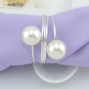Anneaux de décoration pour serviettes avec perles 10 pcs 3