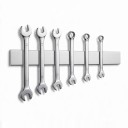 Ανοξείδωτη μαγνητική ράγα για μαχαίρια 40 x 4 εκ. Αυτοκόλλητη χωρίς τρύπες Τοίχιος στήριγμα μαχαιριών και εργαλείων Ασημί Για την κουζίνα 5