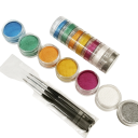 Ansigtsmaling 10 g Farvet eyeliner vandaktiv Sæt med neonfarver med pensler Halloween makeup 13