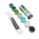 Ansigtsmaling 10 g Farvet eyeliner vandaktiv Sæt med neonfarver med pensler Halloween makeup 5