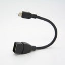Αντάπτορας Micro USB αρσενικό σε USB θηλυκό με κοντό καλώδιο Για τη σύνδεση αξεσουάρ USB σε συσκευή με υποδοχή Micro USB Μαύρο χρώμα 2