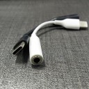 Αντάπτορας USB-C σε 3,5mm jack για τη σύνδεση ενσύρματων ακουστικών σε συσκευή με βύσμα USB-C Σύντομο καλώδιο με λείο επιφάνεια 3