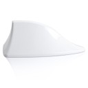 Antenna a forma di pinna di squalo per Peugeot 206 207 208 301 307 308 407 2008 3008 4008 Finitura lucida in plastica ABS 16 x 7 x 6,5 cm 1