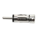 Antenneadapter ISO DIN til bilradio Adapter mellem antennestik og radio Metallegeme med PVC-elementer Mål 4 x 0,9 cm 1