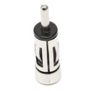 Antennenadapter ISO DIN für Autoradio Adapter zwischen Antennenstecker und Radio Metallgehäuse mit PVC-Elementen Abmessungen 4 x 0,9 cm 4