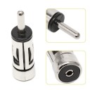 Antennisovitin ISO DIN autoradioon Sovitin antennin ja radion liittimen välille Metallirunko PVC-osilla Mitat 4 x 0,9 cm 3