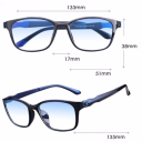 Anti-Blaulicht-Brille, Kunststoffrahmen, Unisex-Computerbrille, Augenschutz für PC, Lesen, Mobilgeräte, Heimgebrauch 2