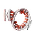 Anti-cellulite massagerulle Massagehjælpemiddel til muskelafslapning Cellulitemassageapparat med aftageligt håndtag til nakke-, arm- og benmassage Rulle til dybdegående muskelmassage 27,8 x 24,8 cm 1