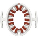 Anti-cellulite massagerulle Massagehjælpemiddel til muskelafslapning Cellulitemassageapparat med aftageligt håndtag til nakke-, arm- og benmassage Rulle til dybdegående muskelmassage 27,8 x 24,8 cm 2