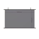 Anti-Glare Wall Projection Screen 110" 16:9 244x137 cm Strong HD 8K Home Cinema Wall Screen Sharp Contrast Bright Image Presentation 5