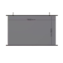 Anti-reflecterende wandprojectiescherm 84" 16:9 186x105 cm Sterk HD 8K Thuisbioscoop Wanddoek Scherpe Beeld Contrasterende Projectie 5