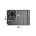 Anti-Rutsch-Badematte 40 x 60 cm aus Mikrofaser Schnelle Wasseraufnahme Weiche Toilettenmatte Waschbare Sicherheitsmatte 4