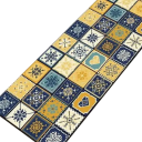 Anti-Rutsch-Teppich, 50 x 160 cm, Retro-Stil, für Küche, Fußmatte, Badezimmer, Wohnzimmer, Eingangsbereich, Dekoration, saugfähiger Teppich 2