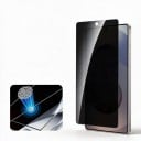 Anti-spy hærdet glas til Samsung Galaxy S26 Ultra Pakke med 2 stk. Privatlivsbeskyttelse af skærmen Mod ridser Sort Med hul til kamera 3