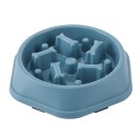 Anti-synke skål 17x20x4cm til katte og hunde med indvendige fremspring for at kontrollere hurtig fodring, forhindre mad i at synke, ergonomisk design 7
