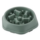 Anti-synke skål 19x23x5cm til katte og hunde med indvendige fremspring for at kontrollere hurtig fodring, forhindre mad i at synke, ergonomisk design 6
