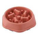 Anti-synke skål 19x23x5cm til katte og hunde med indvendige fremspring for at kontrollere hurtig fodring, forhindre mad i at synke, ergonomisk design 5