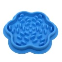 Anti-synke skål formet som en blomst 23x23x2,5 cm til katte og hunde med indvendige fremspring, en sikker skål med et ergonomisk design og nem vedligeholdelse, der fremmer langsom fødeindtagelse. 3