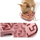 Anti-synke skål til hunde og katte 18,5x18,5x3,5 cm Firkantet skål med afrundede hjørner Skridsikker skål med fremspring Forsinker fodringen Sund fordøjelse 2