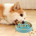 Anti-synke skål til hunde og katte Ø19,5 cm Rund skål med fremspring Langsommere fodringshastighed Sund fordøjelse Skridsikker skål Plastikskål 2