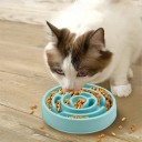Anti-synke skål til hunde og katte Ø19,5 cm Rund skål med fremspring Langsommere fodringshastighed Sund fordøjelse Skridsikker skål Plastikskål 3