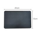 Antisklidmatta för bilens instrumentbräda, 20 x 13 cm, PVC-material, svart hållare för telefon och småföremål 3