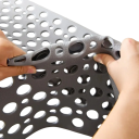 Antislip badmat 75x43 cm met zuignappen en afvoergaten Eenvoudig te reinigen badmat Badkameraccessoires 9