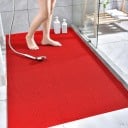 Antislip douchemat 40 x 90 cm van PVC met rasterstructuur voor veiligheid in de badkamer, sauna en bij het zwembad, waterdicht 4