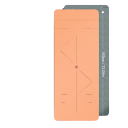 Antislip kleurrijke yogamat 183 x 61 cm Milieuvriendelijke pilatesmat met band en tas voor dames 4