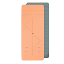 Antislip kleurrijke yogamat 183 x 61 cm Milieuvriendelijke pilatesmat met band en tas voor dames 5