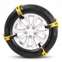 Antislip sneeuwkettingen 4 stuks Voor banden 165–265 mm Met stalen punten en nylon riem Voor sneeuw, ijs en modder 4