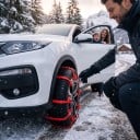 Antislip sneeuwkettingen 40 stuks Plastic banden om te monteren Universeel voor auto SUV MPV en vrachtwagen Voor sneeuw modder en zand 4