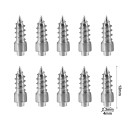 Antislip spikes voor banden en zolen 20 st Schraafwinter spikes 12 mm Wolfraamstaal Zilver Voor auto motorfiets fiets en schoenen 3