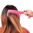 Antistatický hrebeň na vlasy 22 x 6 cm Široké zuby s háčikom Stylingový hrebeň na kučeravé vlasy Mäkky rozčesávací hrebeň 3
