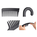 Antistatischer Haarkamm 22 x 6 cm Breite Zähne mit Haken Stylingkamm für lockiges Haar Weicher Entwirrkamm 1