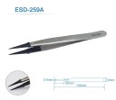 Antistatisk pincet ESD-259A med brede udskiftelige plasthoveder og håndtag i rustfrit stål til reparation af ure og elektroniske apparater 2