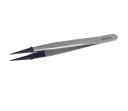 Antistatisk pincett ESD-259A med breda utbytbara plasthuvuden och handtag i rostfritt stål för reparation av klockor och elektroniska enheter 1