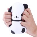 Αντιστρες παιχνίδι πίεσης πάντα σε σχήμα αυγού Squishy από μαλακό PU Άσπρο-Μαύρο με ροζ μαγουλάκια Διαστάσεις περίπου 13 x 10 εκ. 2