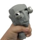 Antistresová mačkacia figurka hlava s pohyblivými očami mäkká deformovateľná squishy hračka do ruky na uvoľnenie stresu zábavná relaxačná pomôcka 4