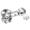 Antistresový fidget spinner din oțel inoxidabil pentru relaxarea tensiunii Jucărie rotativă pentru degete cu braț dublu Suprafață lucioasă argintie 1