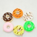 Antistresový mačkací donut s polevou na uvoľnenie napätia Mäkká hračka do ruky z PU Vzhľad sladkého pečiva Priemer 6,2 cm Náhodná farba 3
