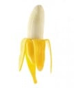 Antistress-Gummibanane zum Abbau von Spannungen Dehnspielzeug für die Hand aus weichem Gummi Realistisches Aussehen einer halb geschälten Frucht Größe 1